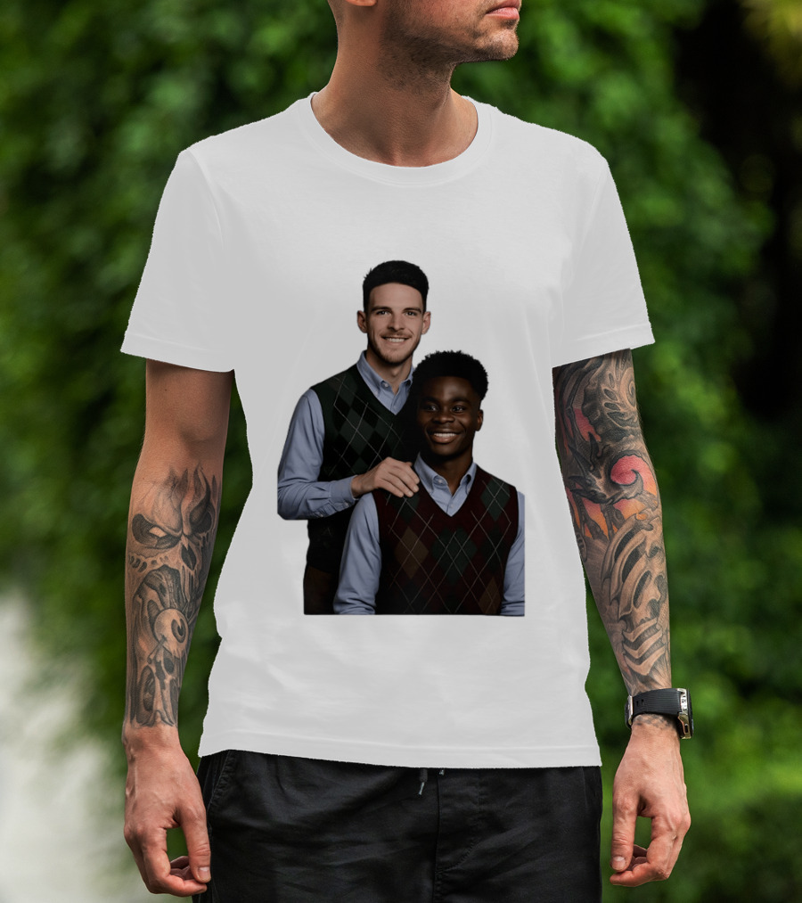 Saka Declan Rice Step Brother Arsenal FC Football Duo T-Shirt