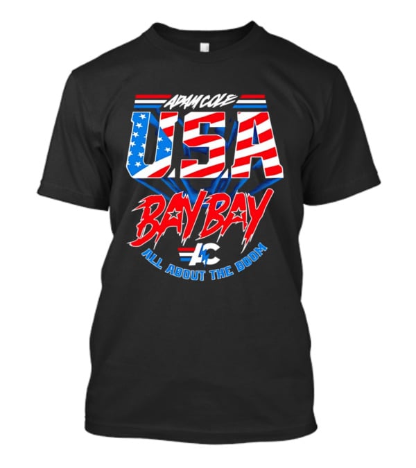 Advance USA Bay Bay All About The Boom Red White Blue Star T-Shirt