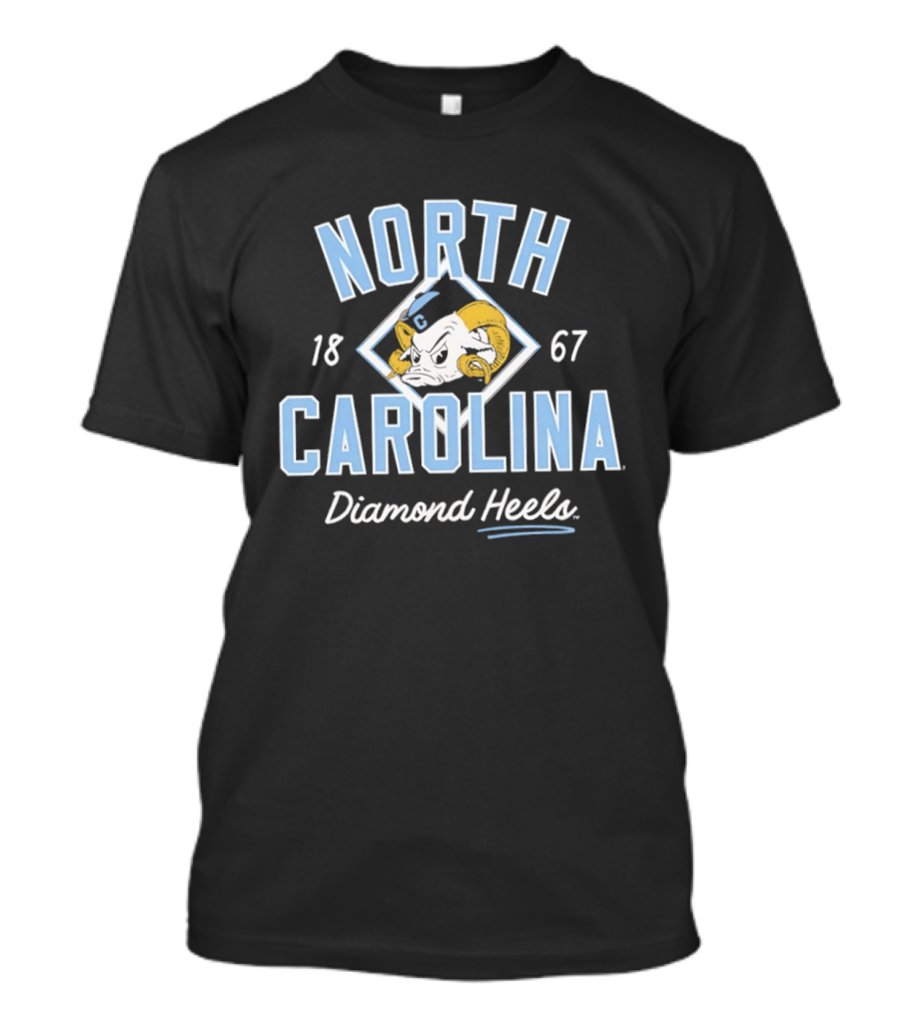 North Carolina Diamond Heels Baseball 1867 T-Shirt