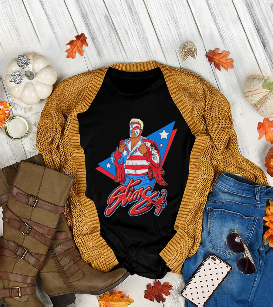 Sting USA Patriotic Jacket Red White Blue Stars Scorpion T-Shirt