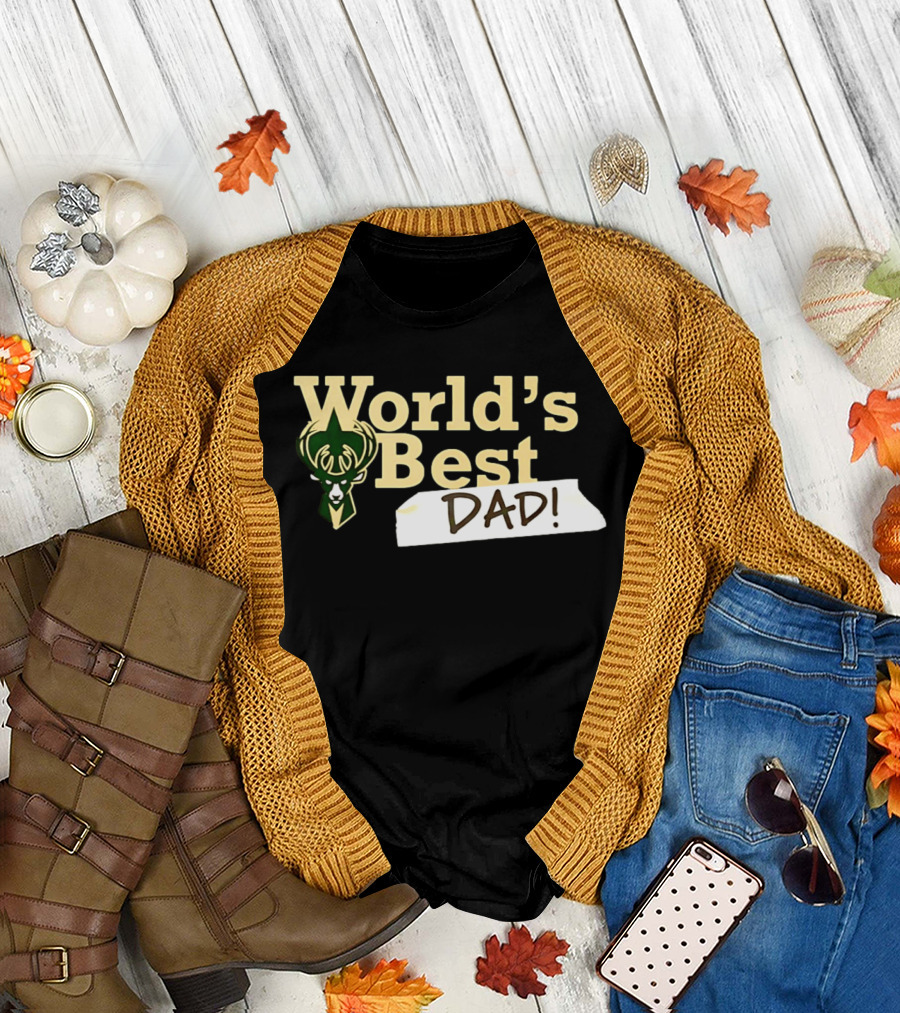 Milwaukee Bucks World's Best Dad 2026 T-Shirt