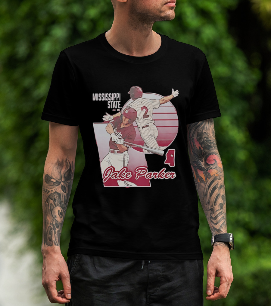Mississippi State Jake Parker Baseball T-Shirt
