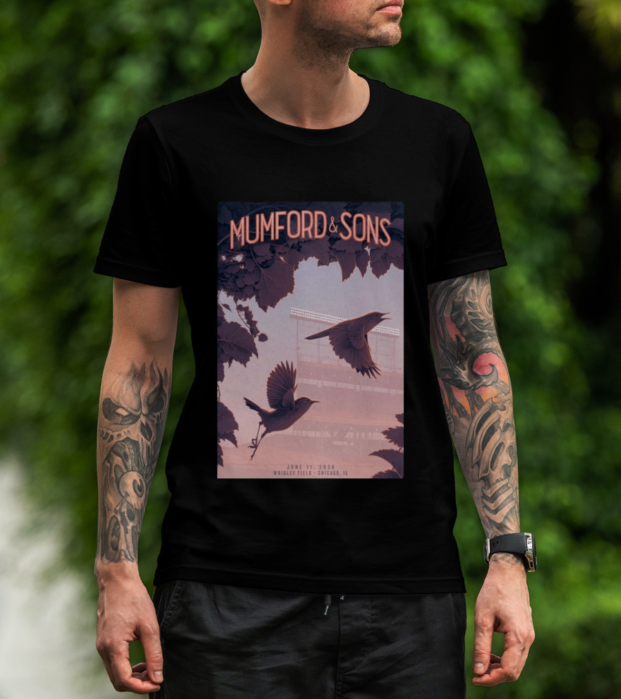 Mumford And Sons Wrigley Field Chicago June 11 2026 T-Shirt