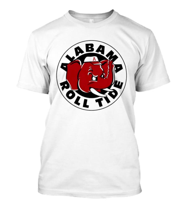 Alabama Crimson Tide Roll Tide Baseball Elephant T-Shirt
