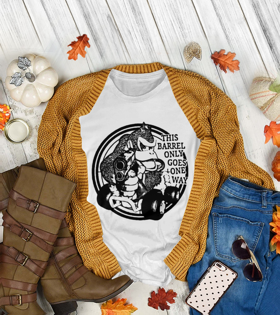 Donkey Kong Country This Barrel Only Goes One Way T-Shirt