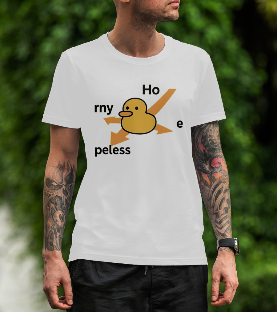 Ho Rny Peless Duck Corner Direction Arrows T-Shirt