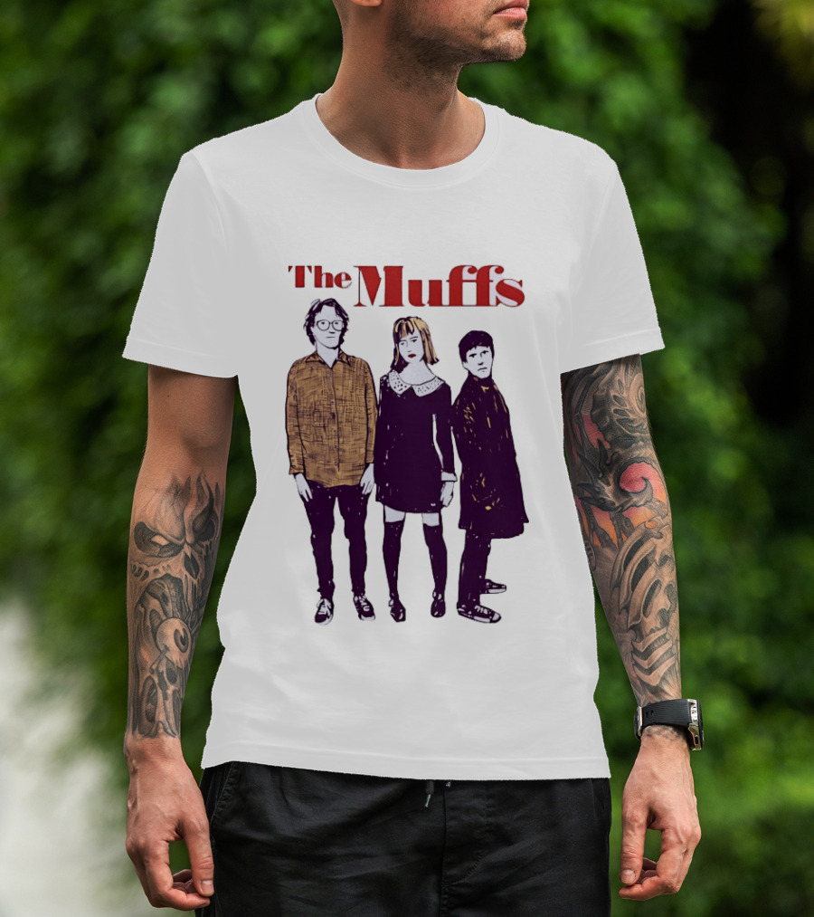 The Muffs Indie Rock Trio Illustrated Concert T-Shirt