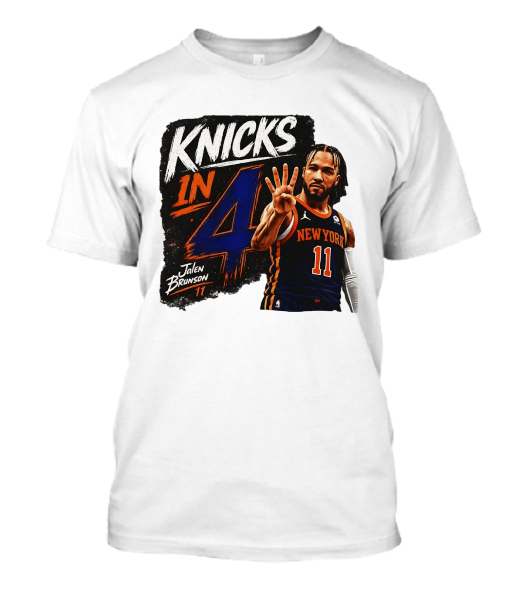 Knicks In 4 Jalen Brunson 11 New York T-Shirt