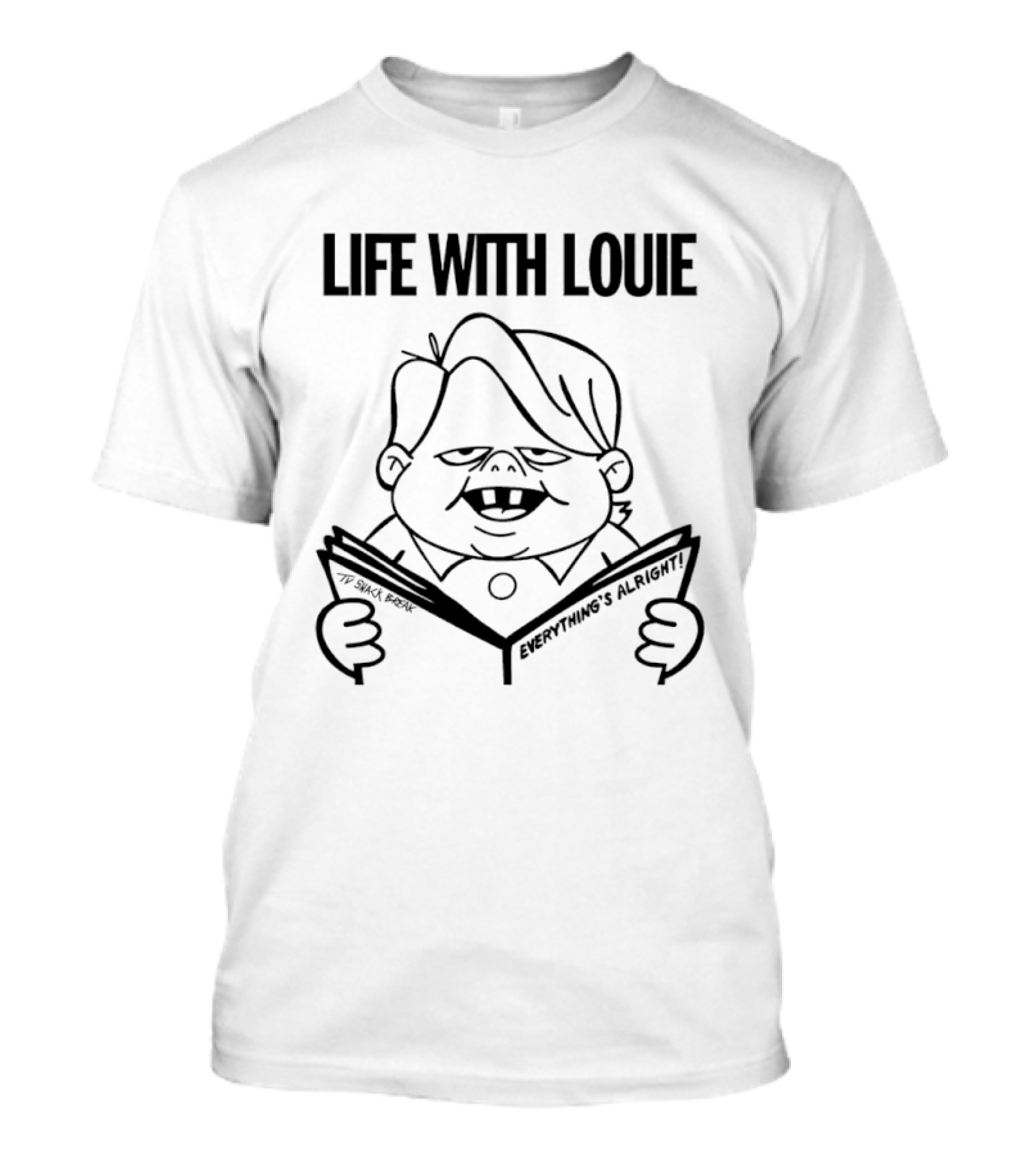 Life With Louie Everything's Alright Reading Comic T-Shirt