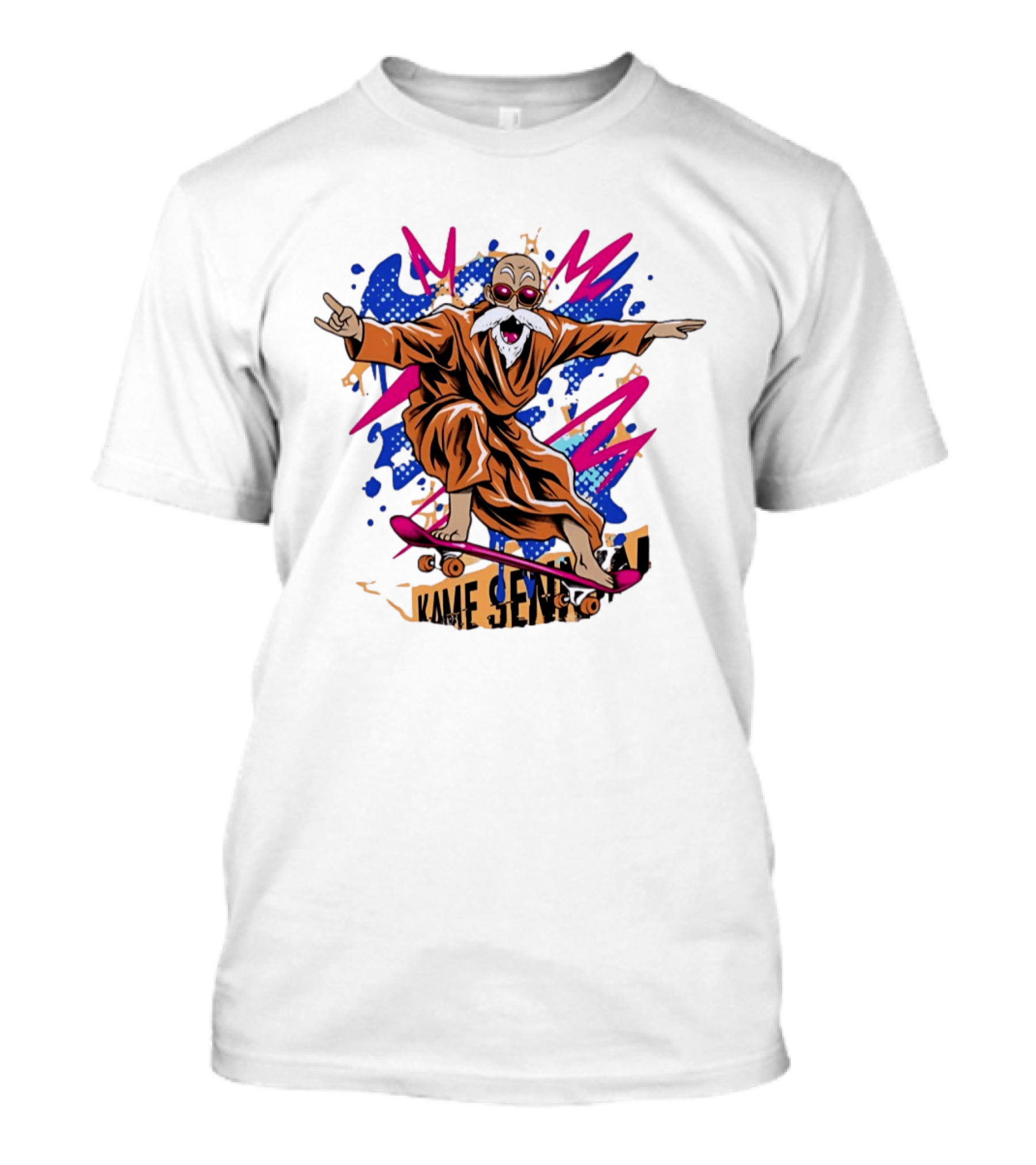 Master Roshi Kame Sennin Dragon Ball Skateboard Pop T-Shirt