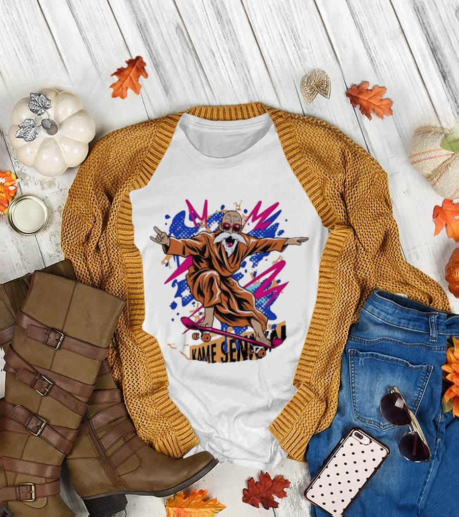 Master Roshi Kame Sennin Dragon Ball Skateboard Pop T-Shirt
