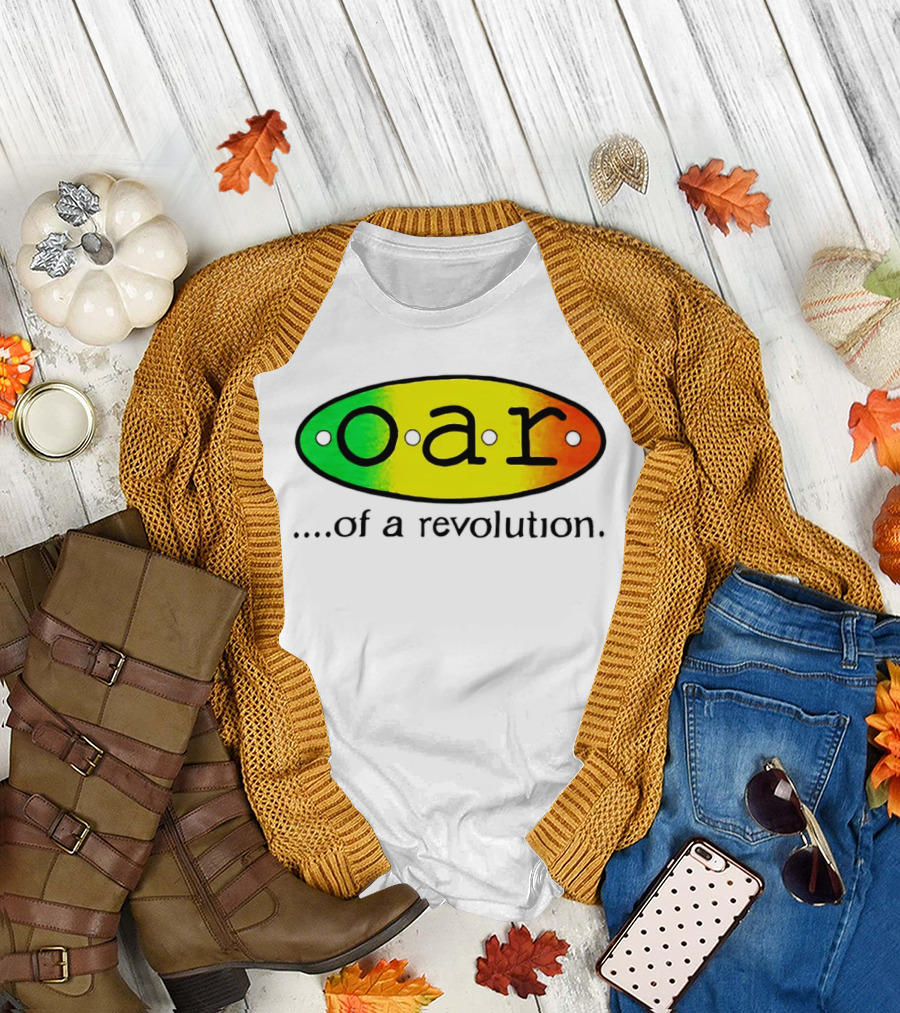 OAR Of A Revolution Gradient Oval Colorful T-Shirt