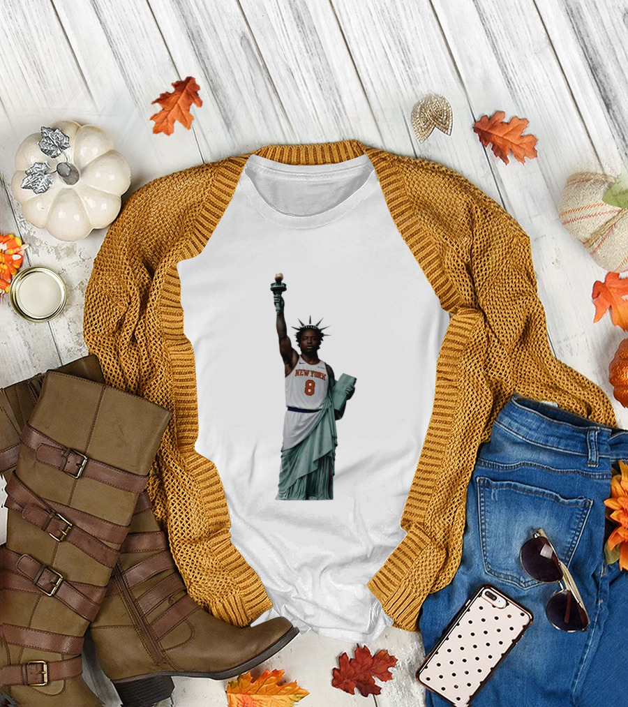 OG Anunoby Statue of Liberty New York Knicks Basketball 2026 T-Shirt