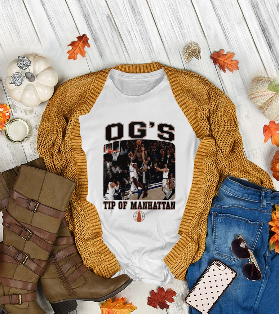 OG'S Tip of Manhattan Basketball Action Scene T-Shirt