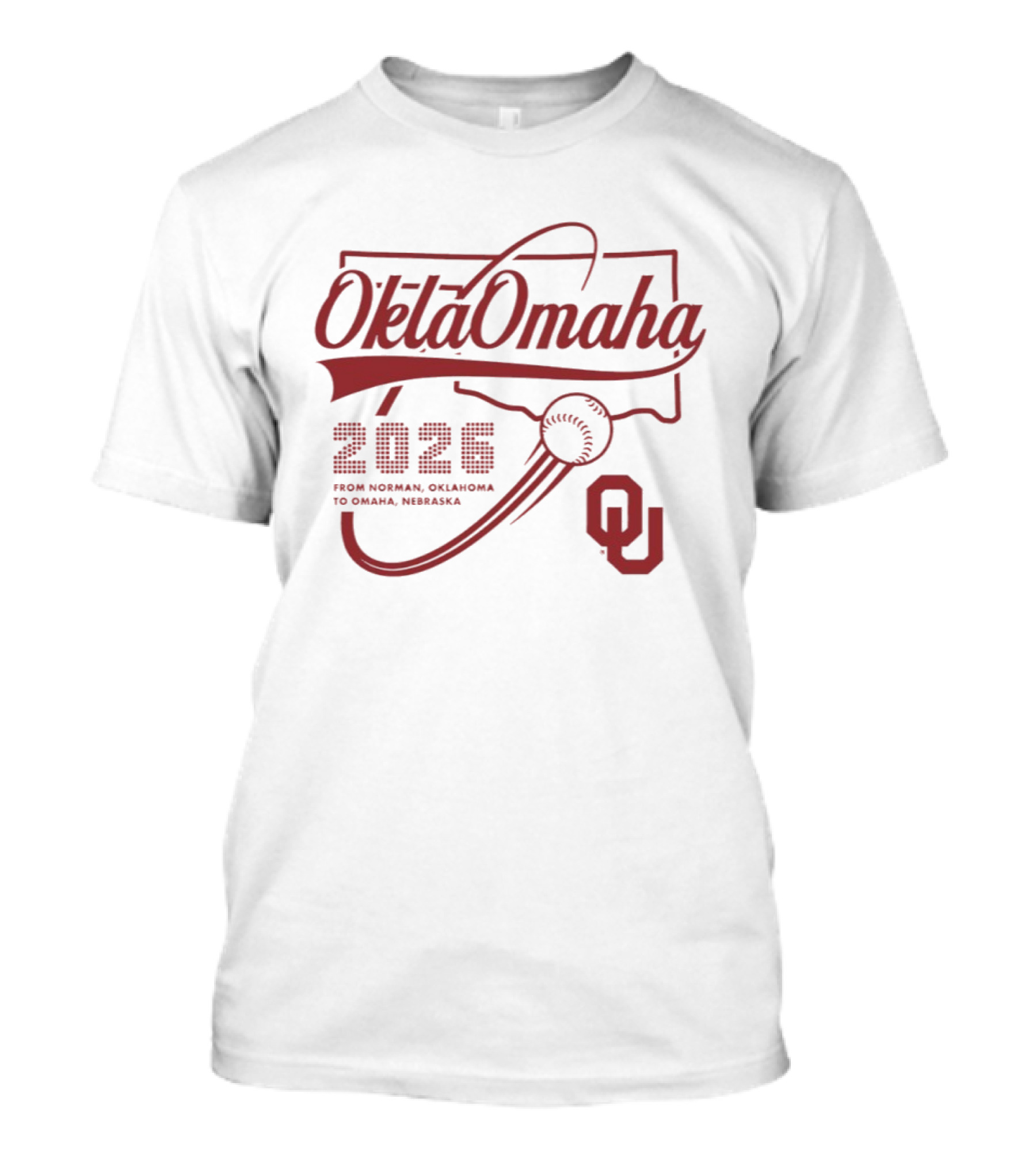 Oklahoma Baseball 2026 OklaOmaha From Norman To Omaha OU T-Shirt