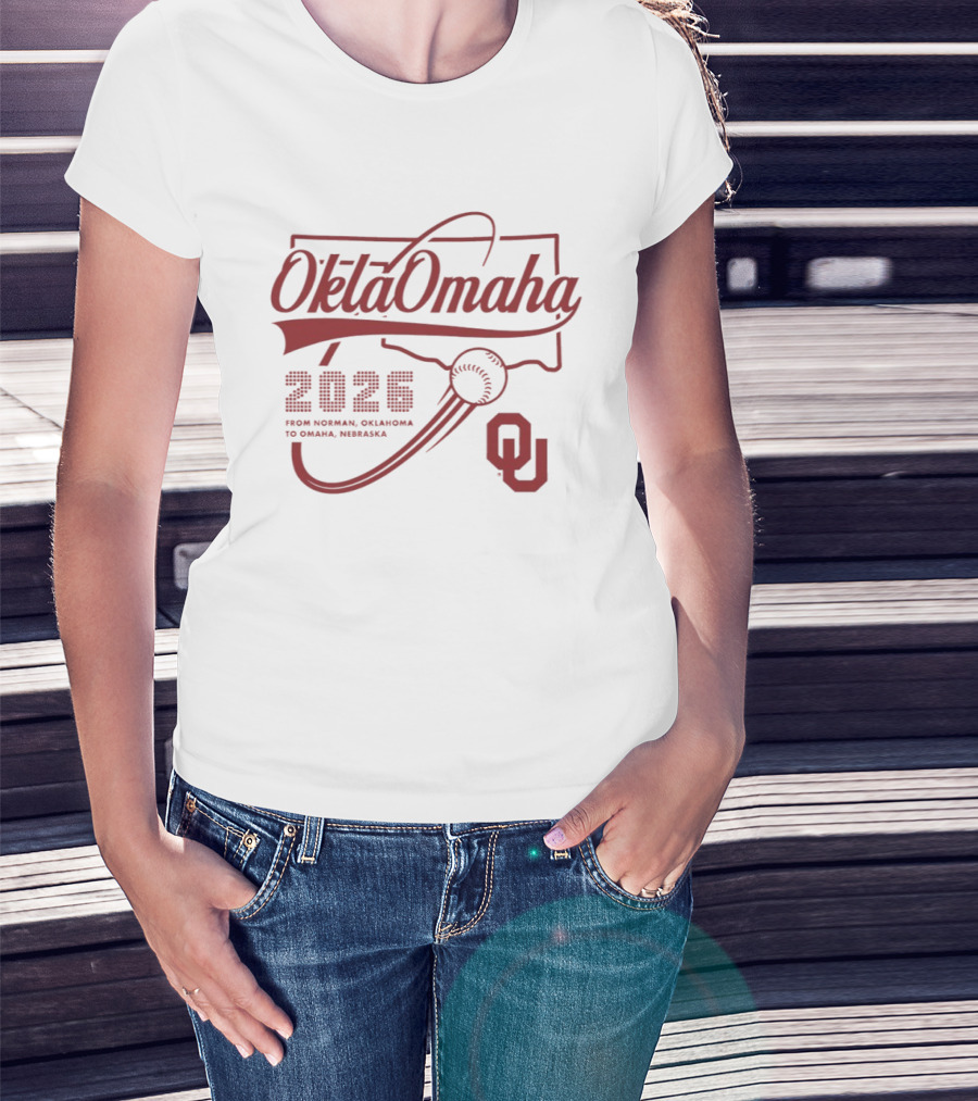 Oklahoma Baseball 2026 OklaOmaha From Norman To Omaha OU T-Shirt