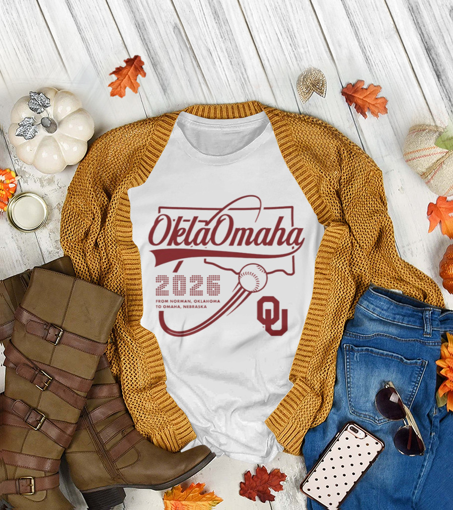 Oklahoma Baseball 2026 OklaOmaha From Norman to Omaha OU T-Shirt