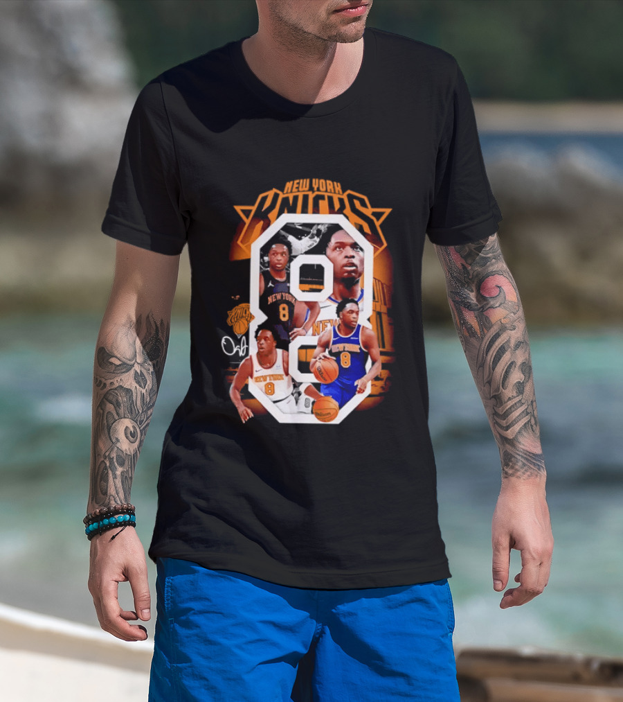 New York Knicks OG Anunoby 8 Basketball Jersey T-Shirt