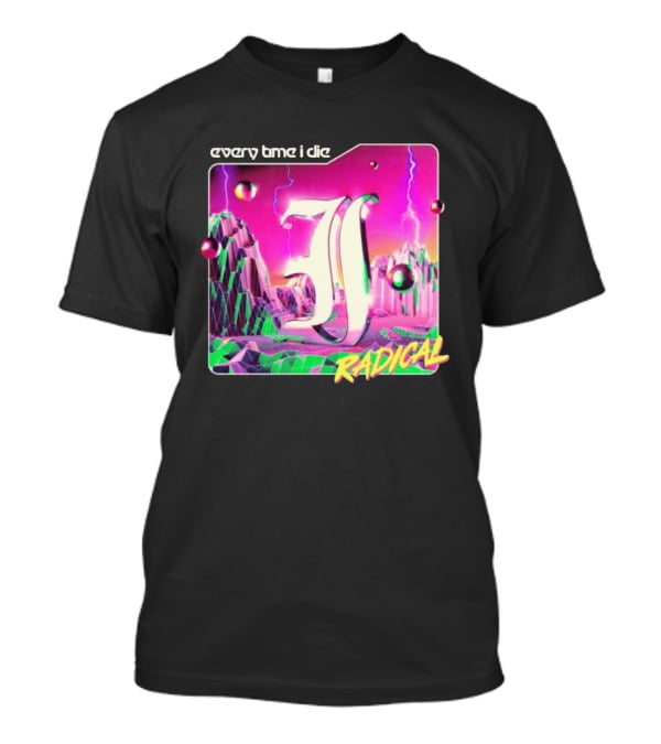 Epitaph Records Every Time I Die Radical Neon 3D Mountains T-Shirt