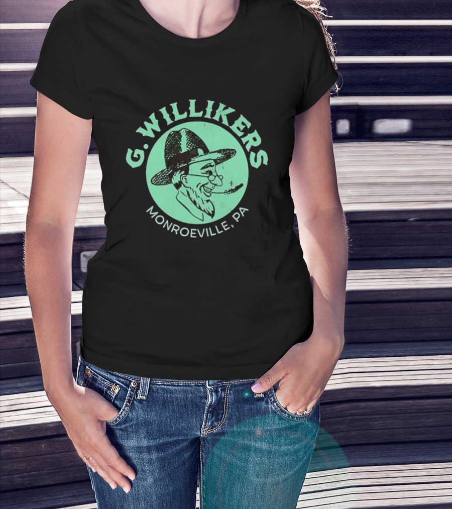 G. Willikers Monroeville PA Vintage Character Pipe Hat T-Shirt