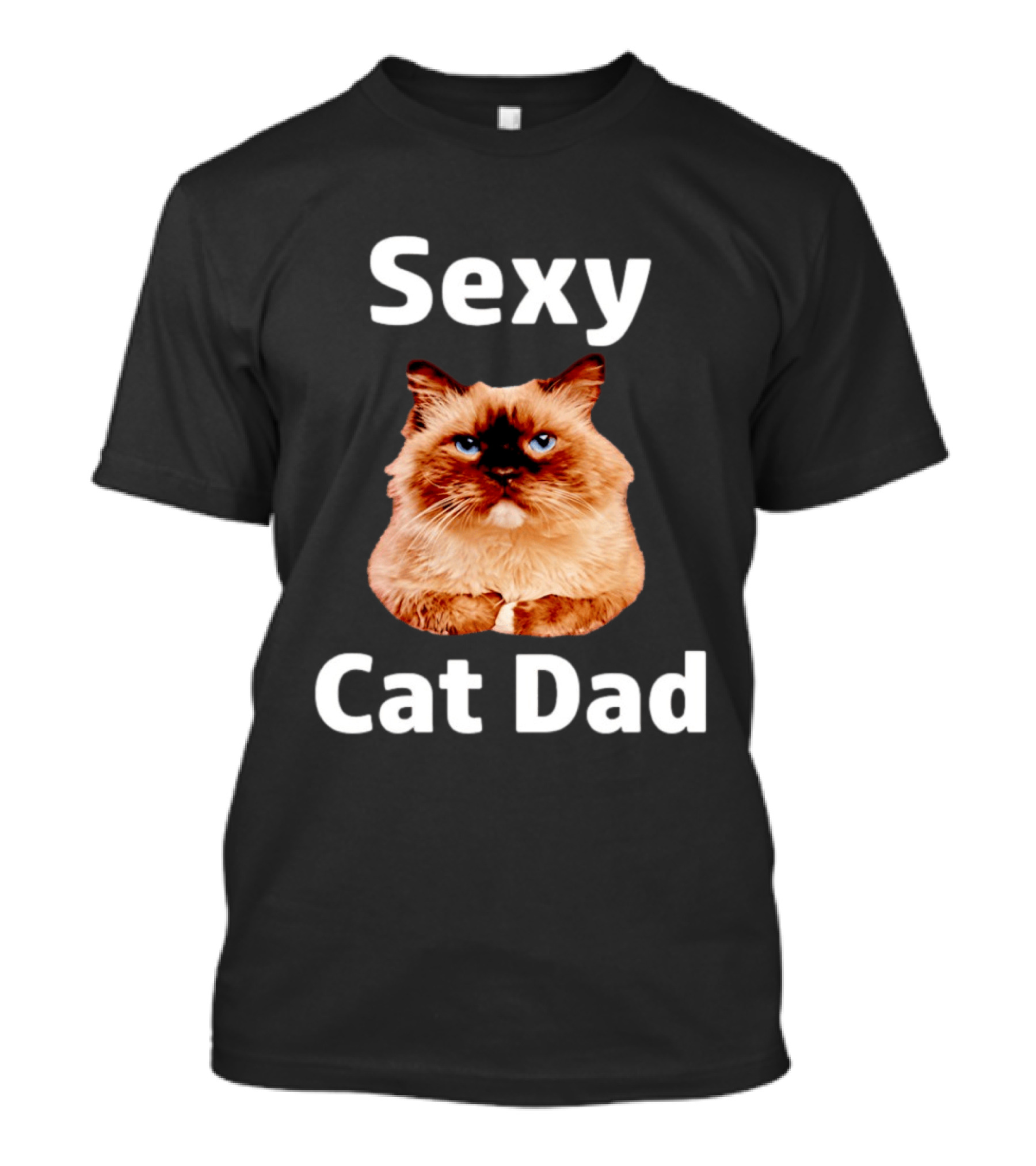 Sexy Cat Dad Fluffy Feline T-Shirt