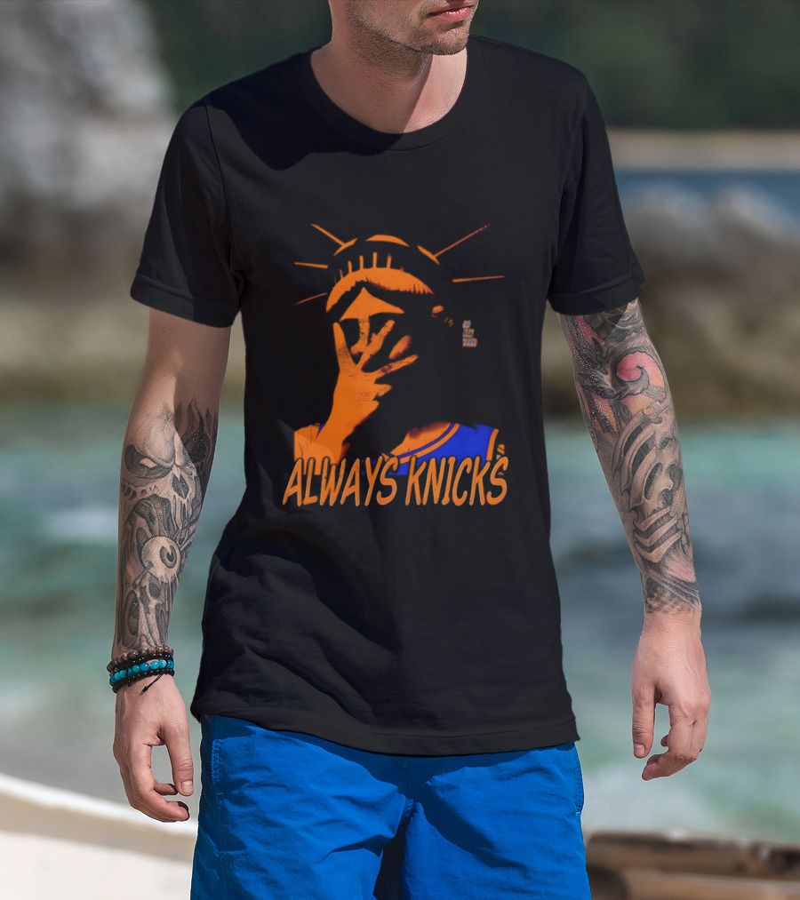 Always Knicks Statue Of Liberty Jalen Brunson New York Knicks NBA 2026 T-Shirt