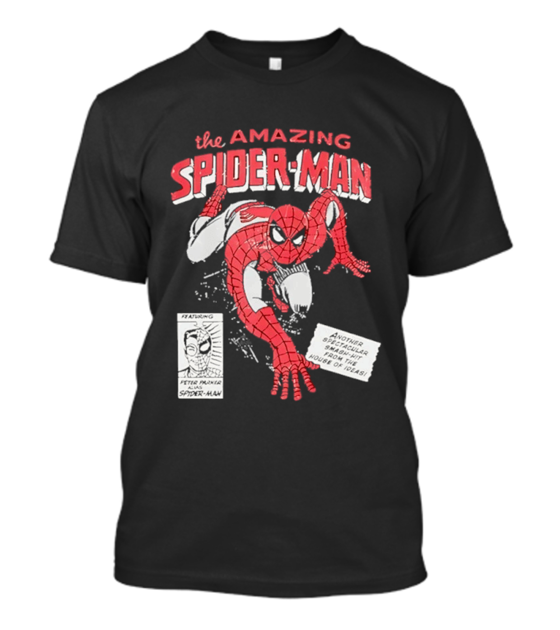 The Amazing Spider Man Peter Parker Dynamic Pose Iconic Comic T-Shirt