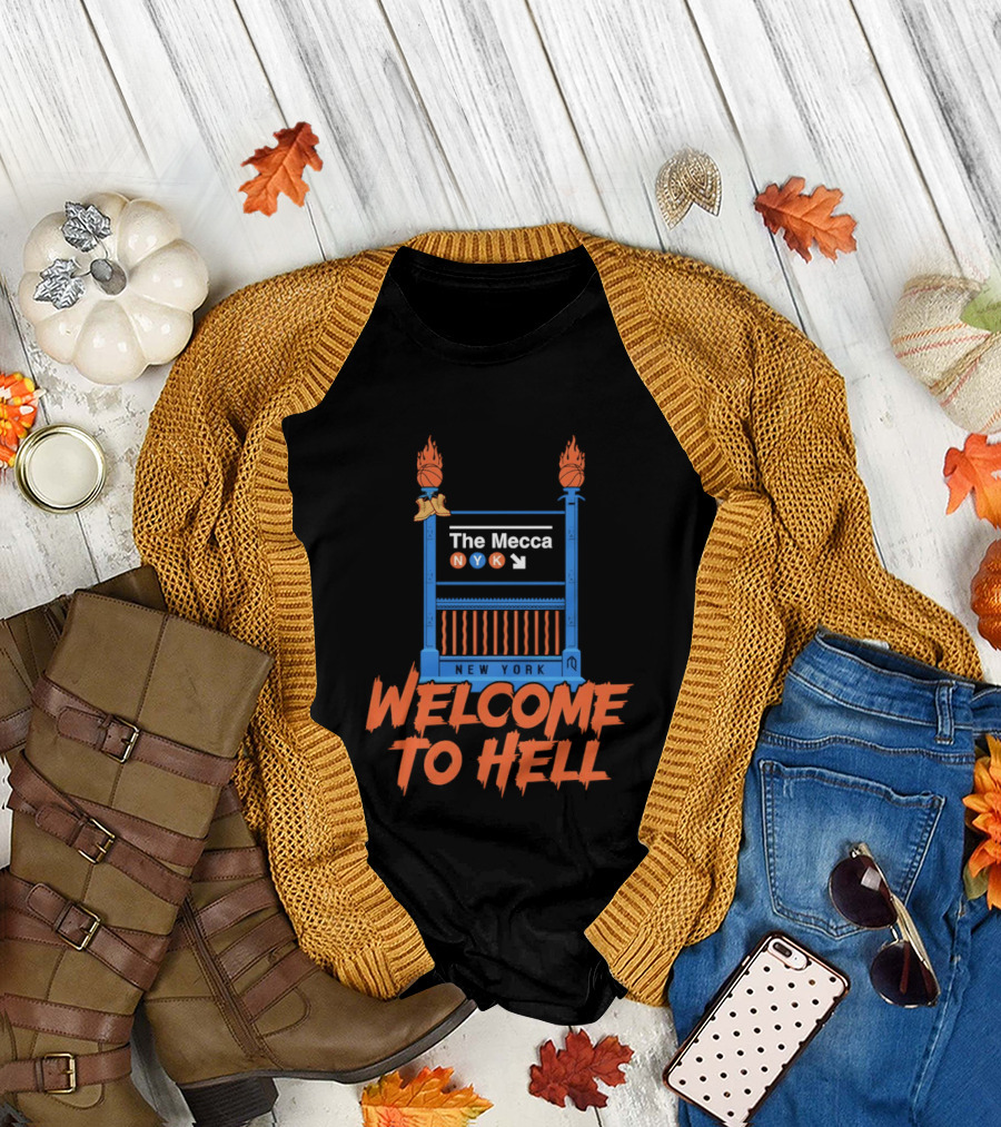 The Mecca NYK New York Welcome to Hell Knicks NBA Basketball 2026 T-Shirt
