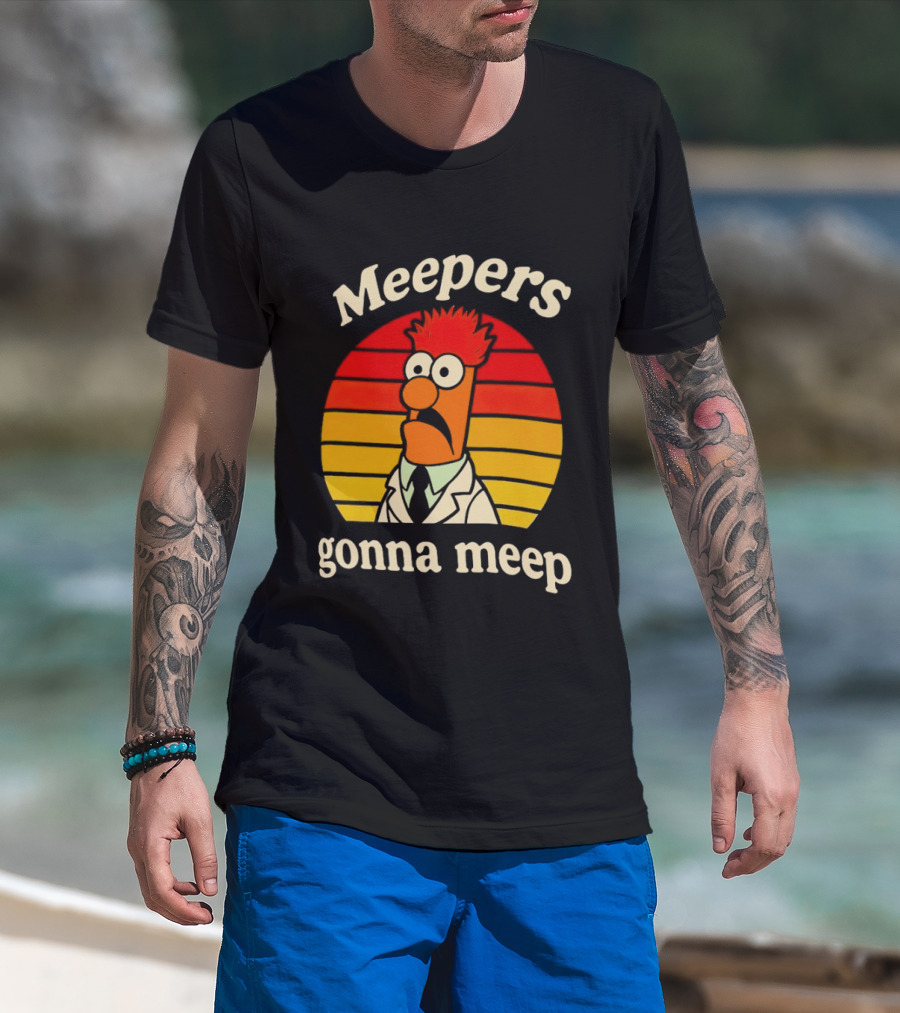 Meepers Gonna Meep Retro Vintage Style With Cartoon T-Shirt