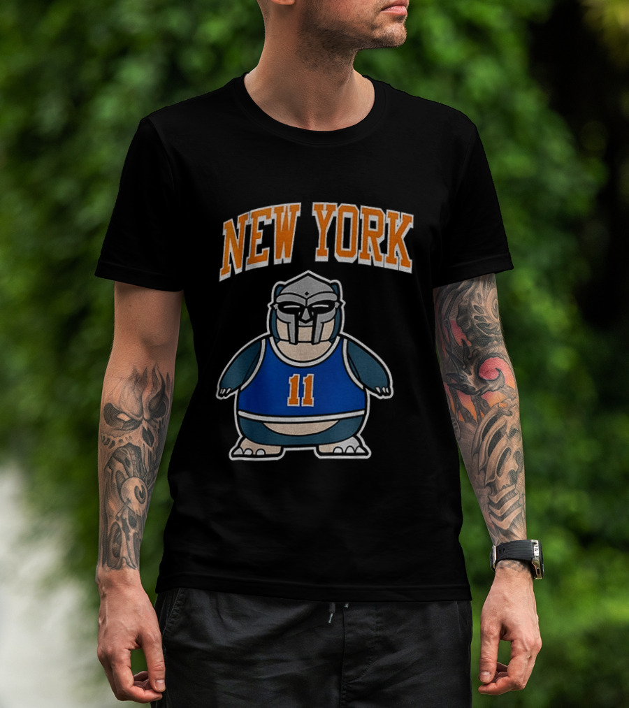 New York Knicks MF Doom Jalen Brunson #11 NBA Basketball 2026 T-Shirt