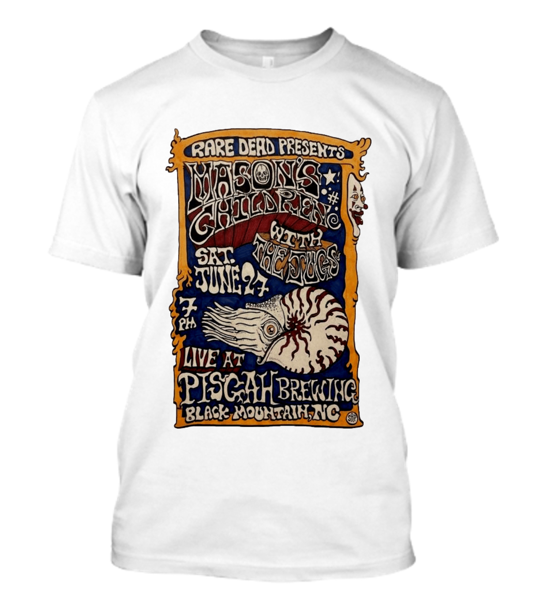 Rare Dead Presents Mason's Children With The Jug Sat June 27 Live At Pisgah Brewing Black Mountain NC T-Shirt