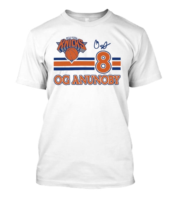 Knicks Basketball OG Anunoby 8 Signature T-Shirt