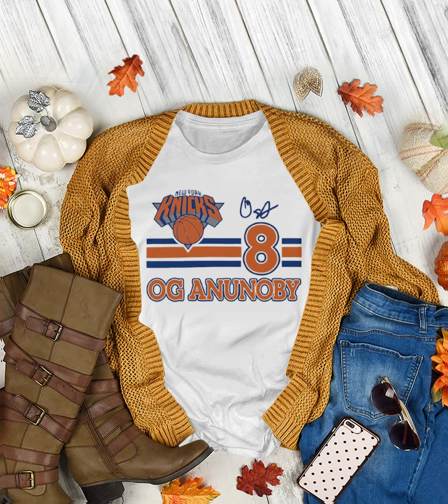 Knicks Basketball OG Anunoby 8 Signature T-Shirt