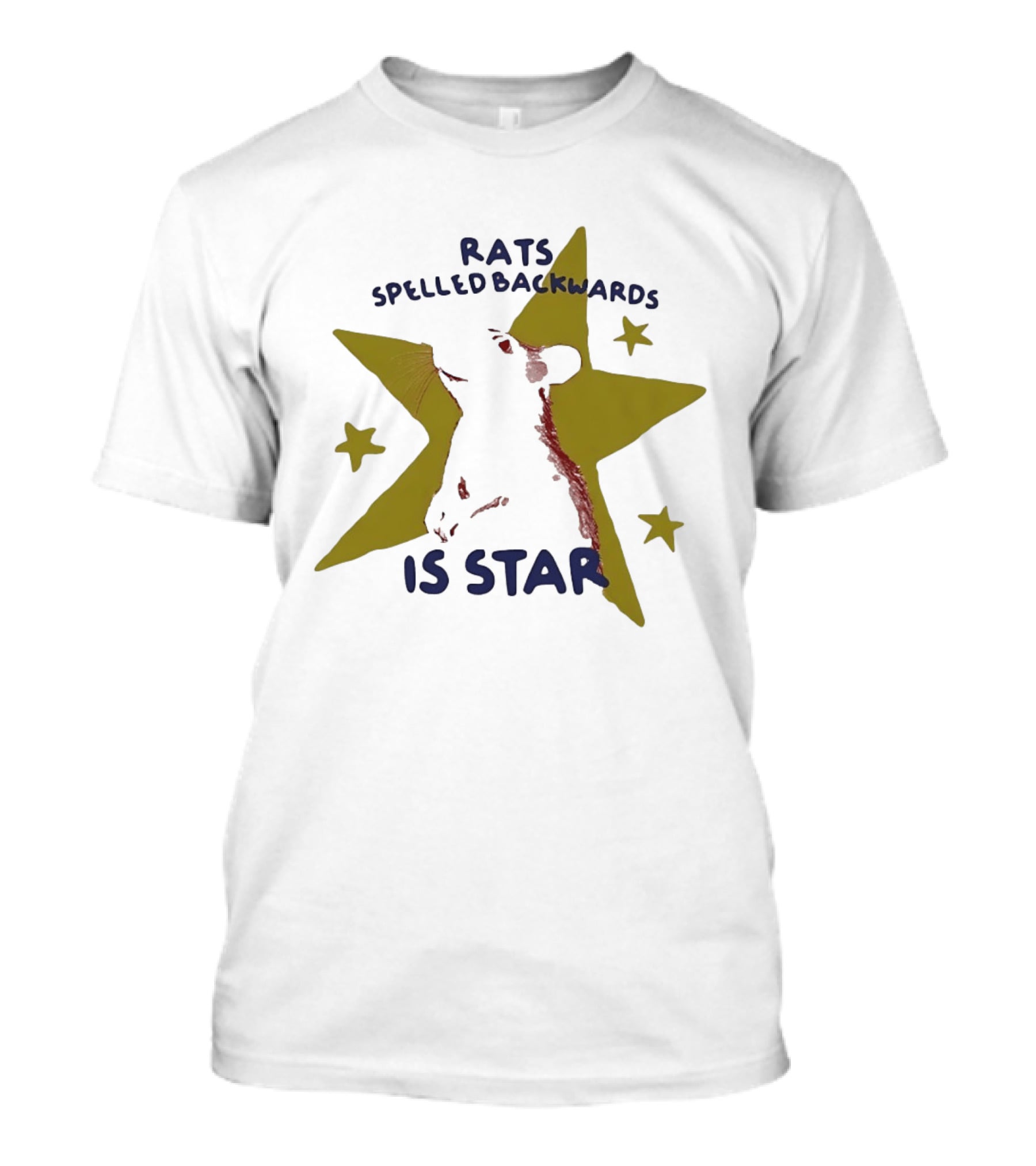Rats Spelled Backwards Is Star Rodent Star Wordplay Pun Nature T-Shirt