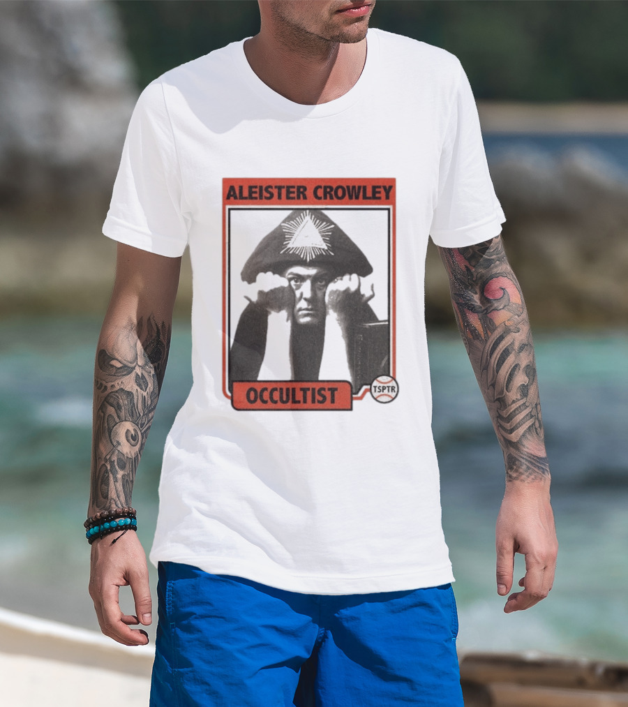 Aleister Crowley Occultist TSPTR Baseball Raglan T-Shirt