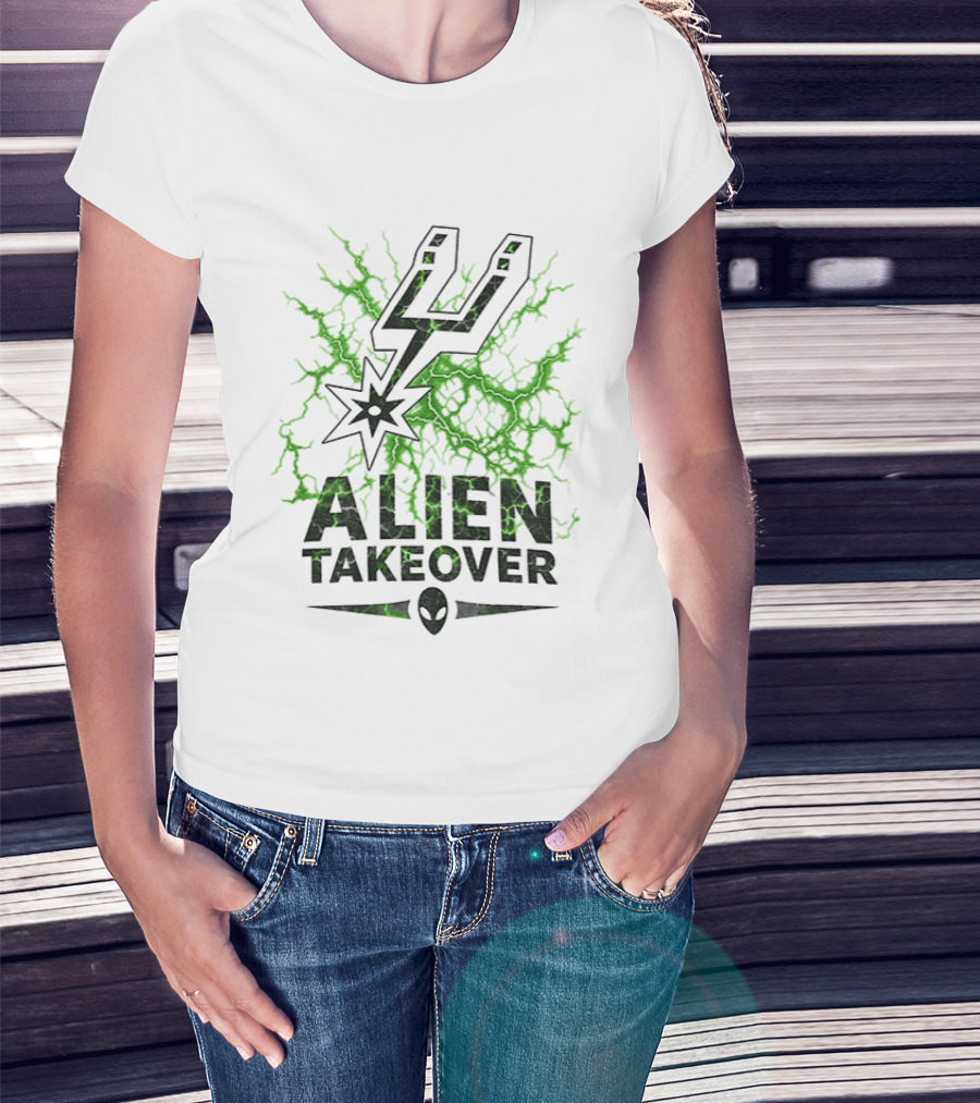 Alien Takeover Victor Wembanyama San Antonio Spurs NBA 2026 T-Shirt