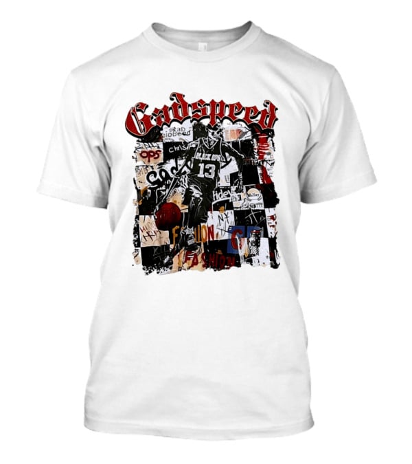 Godspeed Black Ops 13 Basketball Collage Style Urban Fashion T-Shirt