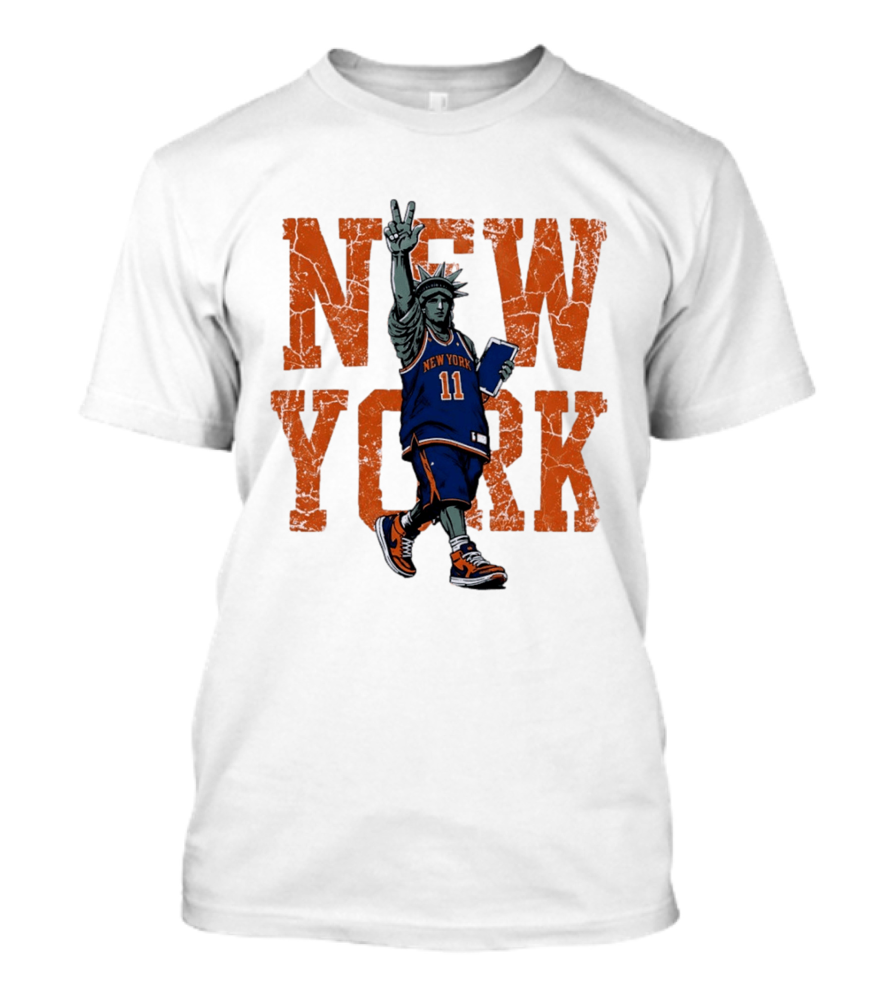 Jalen Brunson New York Knicks NBA Liberty 11 T-Shirt