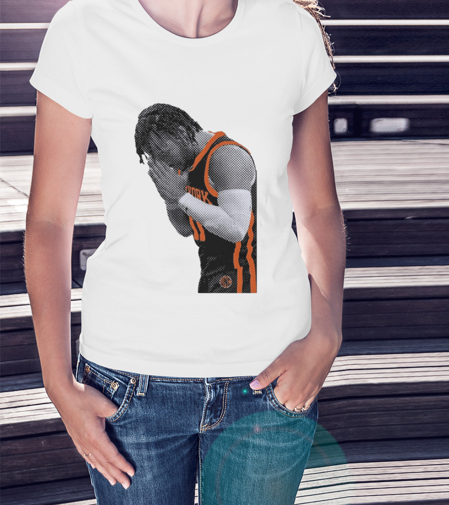 New York Knicks Jalen Brunson NBA Jersey Player Focus T-Shirt