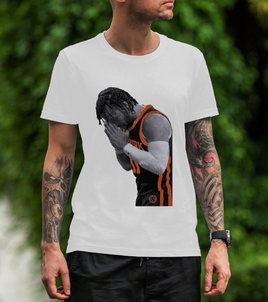 New York Knicks Jalen Brunson NBA Jersey Player Focus T-Shirt