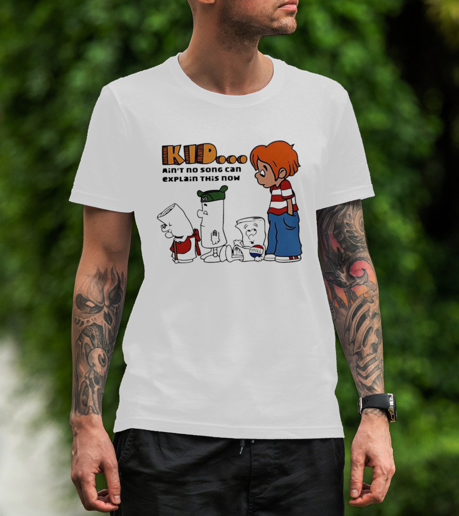 Kid Ain't No Song Can Explain This Now Retro Cartoon T-Shirt