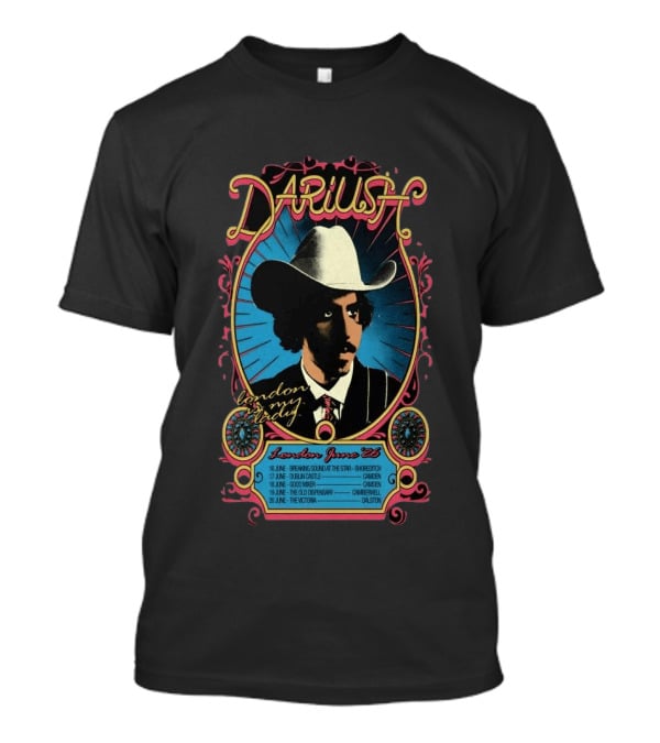 Dariush London My Lady June 2026 Concert Tour Dates Camden Dalston T-Shirt