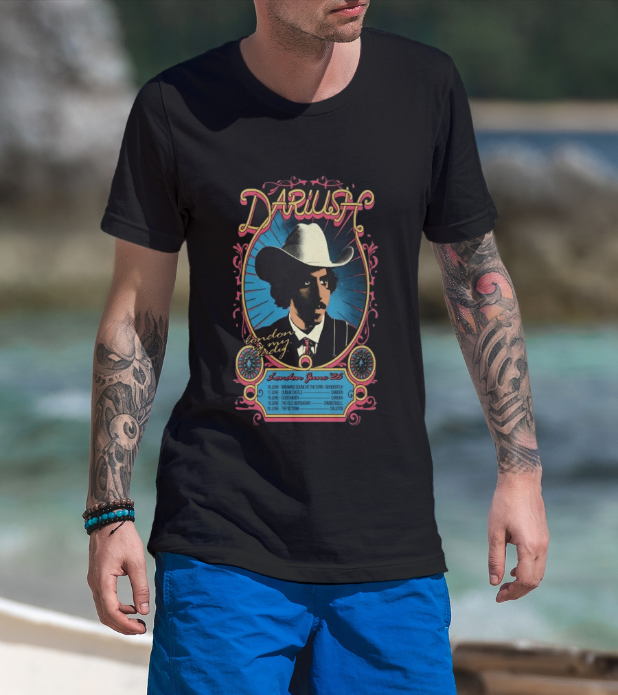Dariush London My Lady June 2026 Concert Tour Dates Camden Dalston T-Shirt