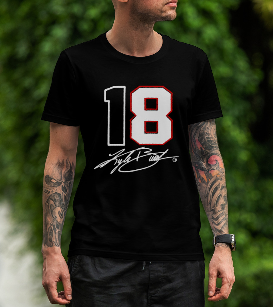 Denny Hamlin Kyle Busch 18 NASCAR Cup Series Racing Signature T-Shirt