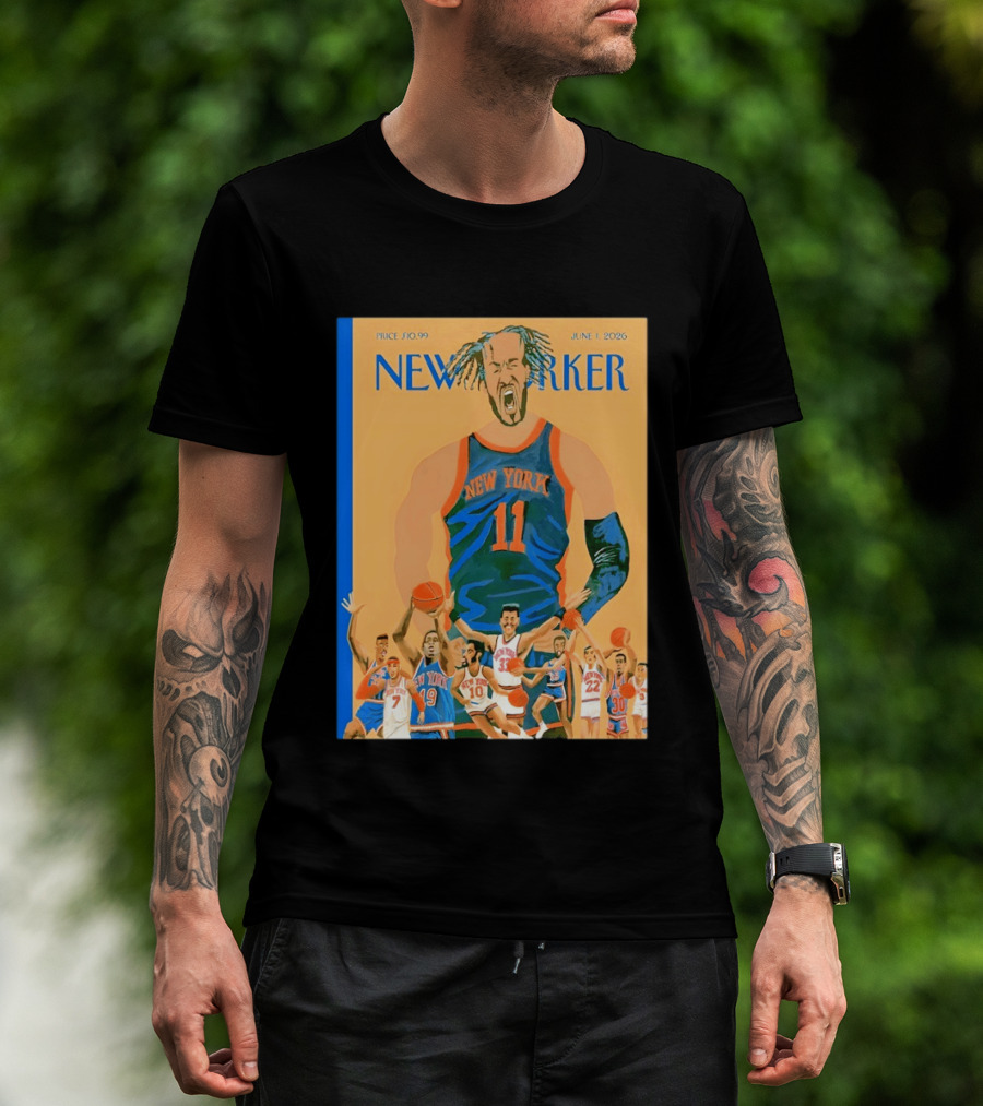 New York Knicks The New Yorker June 2026 Cover T-Shirt