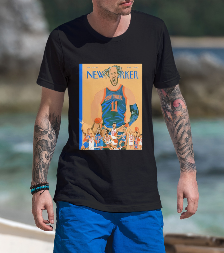 New York Knicks The New Yorker June 2026 Cover T-Shirt