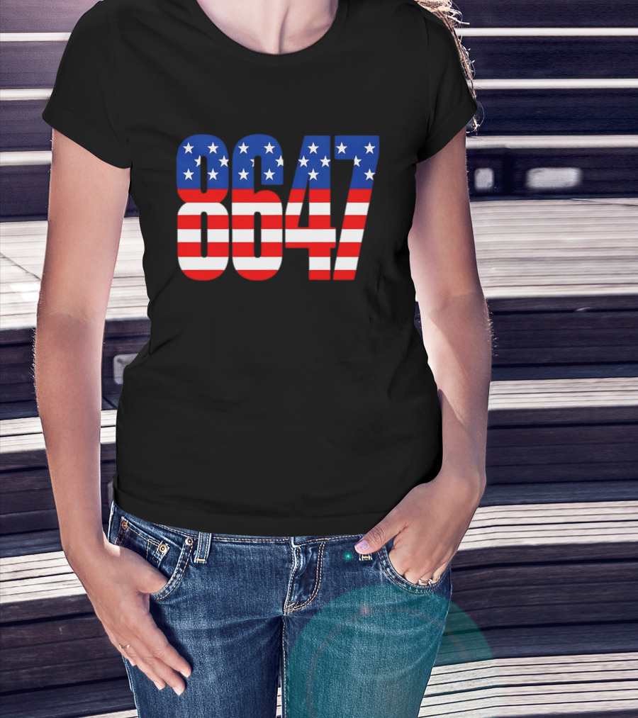Patriotic American Flag 8647 Independence Day Stars And Stripes T-Shirt