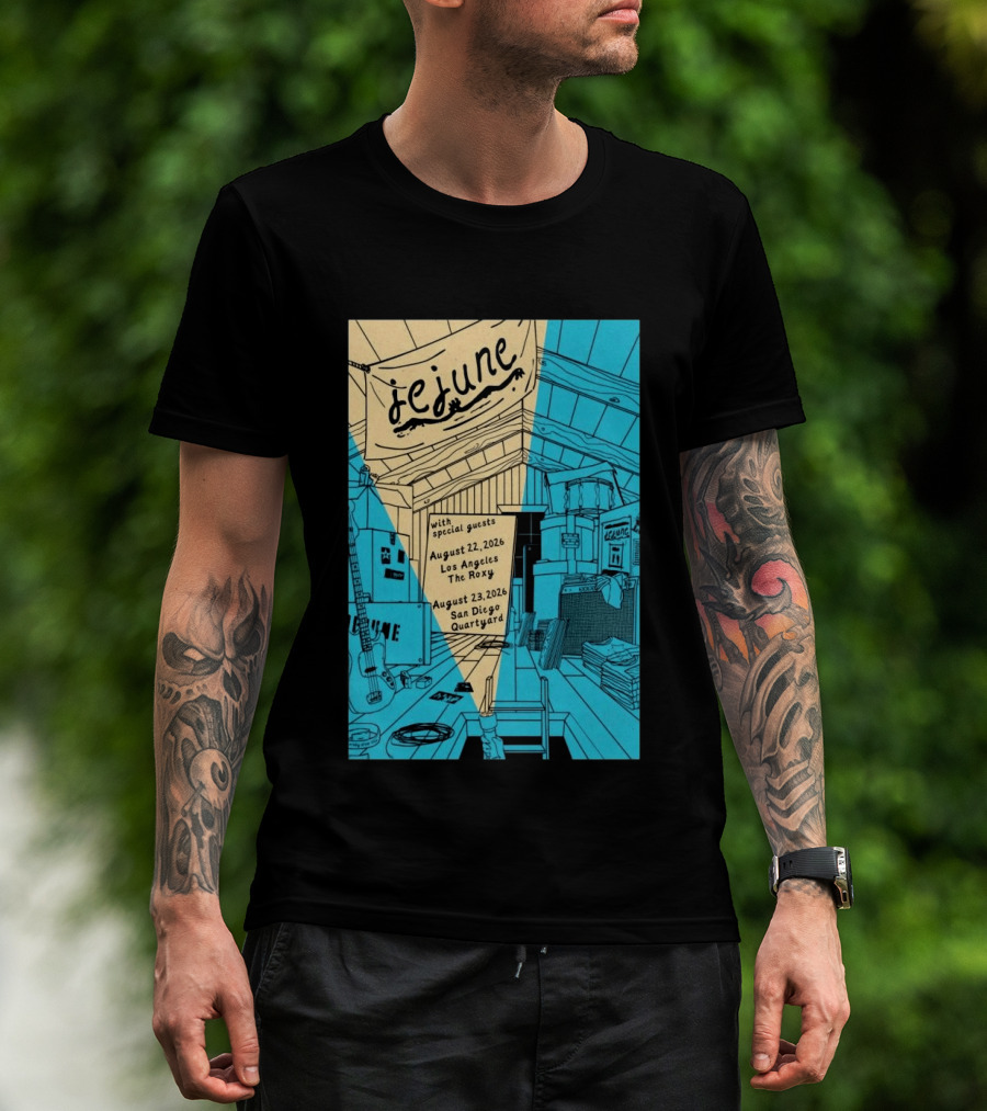 Jejune August 22 2026 Los Angeles The Roxy With Special Guests T-Shirt