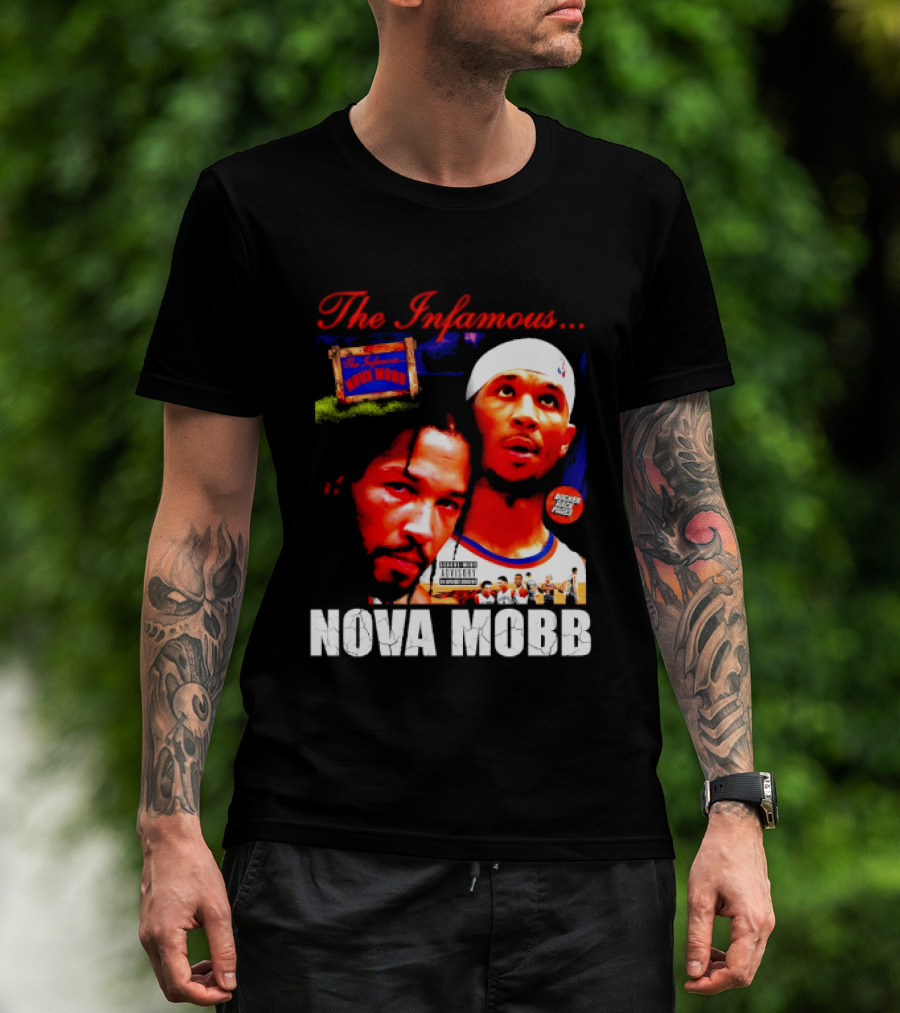 Josh Hart Jalen Brunson The Infamous Nova Mobb New York Knicks NBA 2026 T-Shirt