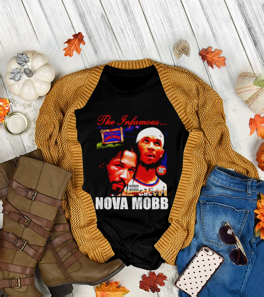 Josh Hart Jalen Brunson The Infamous Nova Mobb New York Knicks NBA 2026 T-Shirt